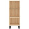 vidaXL Sideboard Sonoma Oak 34.5x32.5x90 cm Engineered Wood