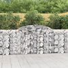 vidaXL Arched Gabion Baskets 12 pcs 300x30x100/120 cm Galvanised Iron