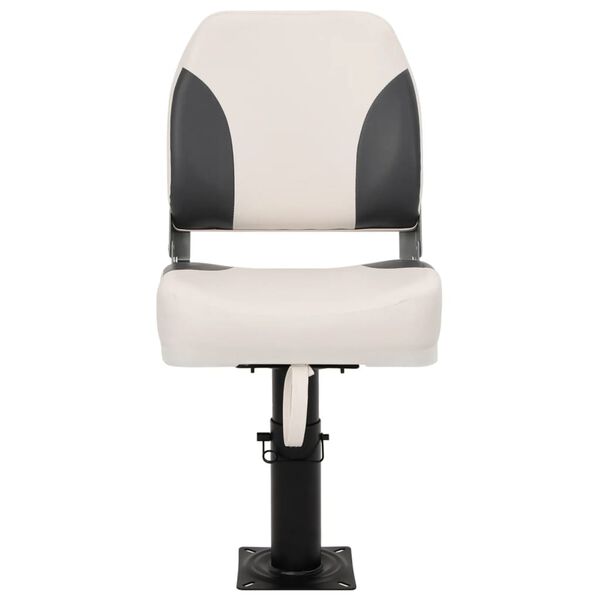 vidaXL Boat Seat with Pedestal Height Adjustable 360&deg; Rotatable