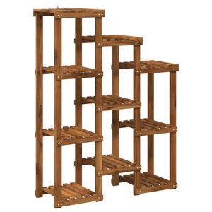 vidaXL Plant Stand Natural 85 x 30 x 114.5 cm Solid Acacia Wood