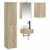 vidaXL Bathroom Furniture Set 5 pcs Sonoma Oak