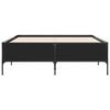 vidaXL Bed Frame without Mattress Black 135x190 cm Double