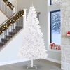 vidaXL Artificial Christmas Tree with Stand White 300 cm PVC and Steel