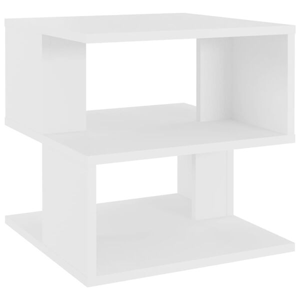 vidaXL Side Table White 40x40x40 cm Engineered Wood