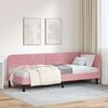 vidaXL Corner Bed Frame with Headboard Pink 80 x 200 cm Velvet