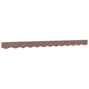vidaXL Replacement Fabric for Awning Valance Brown Stripe 3 m