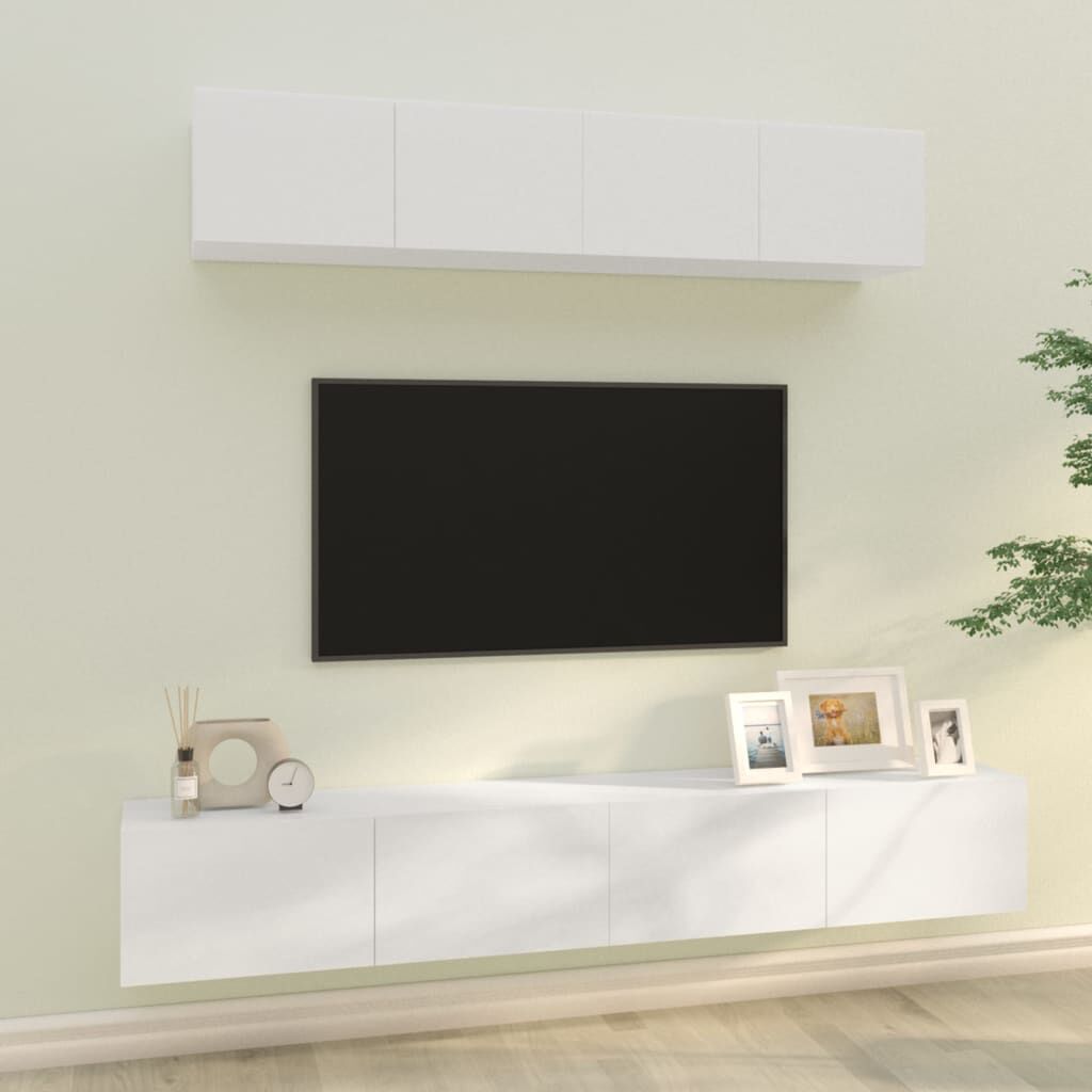 Tv cabinet attached store to wall