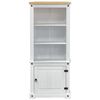 vidaXL Highboard White 74 x 38 x 170 cm Solid Pine Wood