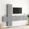 vidaXL 5 Piece TV Wall Units Grey Sonoma Engineered Wood