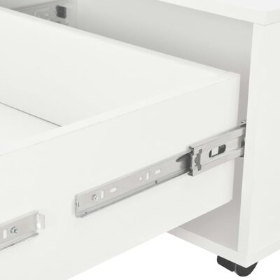 vidaXL Coffee Table High Gloss White 60x60x35 cm Engineered Wood