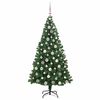 vidaXL Artificial Christmas Tree with 300 LEDs with Stand Green 180 cm