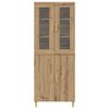 vidaXL Highboard Artisan Oak 69.5 x 34 x 180 cm