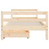 vidaXL Kids Bed Frame with Drawers 80x200 cm Solid Wood Pine