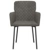 vidaXL Dining Chairs 2 pcs Dark Grey Velvet