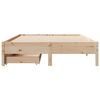vidaXL Bed Frame without Mattress 150x200 cm King Size Solid Wood Pine
