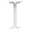 vidaXL Bar Table White &Oslash;60x110 cm Engineered Wood and Steel