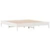 vidaXL Bookcase Bed without Mattress White 200x200 cm Solid Wood Pine