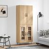 vidaXL Highboard Sonoma Oak 69.5x34x180 cm Engineered Wood