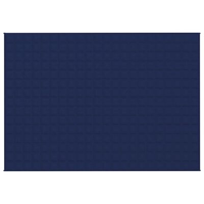 vidaXL Weighted Blanket Blue 155x220 cm 7 kg Fabric