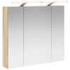 vidaXL Bathroom Mirror Cabinet with Shelf Sonoma Oak 80 x 14.5 x 70 cm