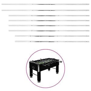 vidaXL Rods for Football Table 8 pcs 15,9 mm