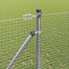 vidaXL Fence Post Silver 25 x 1.2 m (19 x 19 mm mesh) Steel