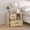 vidaXL Bedside Cabinet Sonoma Oak 60x36x45 cm Engineered Wood