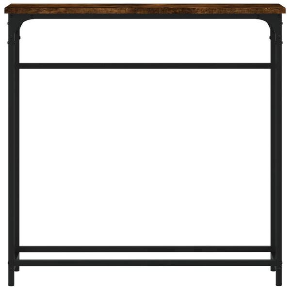vidaXL Console Table Smoked Oak 75x19.5x75 cm Engineered Wood