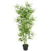 vidaXL Artificial Bamboo Plant with Pot 120 cm Green