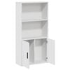 vidaXL Bookcase White 60x24x120 cm Engineered Wood