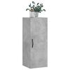vidaXL Wall Mounted Cabinet Concrete Grey 34.5x34x90 cm Engineered Wood