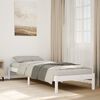 vidaXL Extra Long Bed Frame without Mattress White 90x220 cm Solid Wood Pine