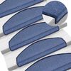 vidaXL Stair mats 10 pcs 65 x 24 x 4 cm Non-Slip Blue