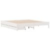 vidaXL Bed Frame without Mattress White 200x200 cm Solid Wood Pine