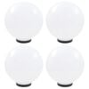 vidaXL Bowl Lamp | Set of 4 | White | PMMA (polymethyl methacrylate)