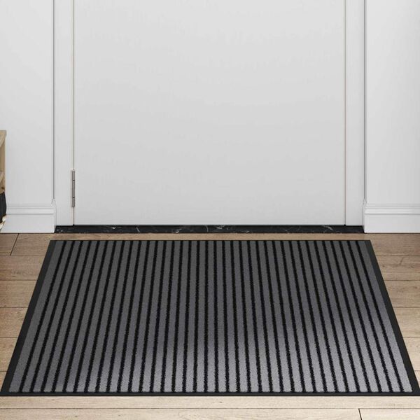 vidaXL Doormat Black 80 x 120 cm Polypropylene