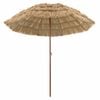 vidaXL Beach Parasol Natural 205 x 205 x 210 cm Polyester and Steel