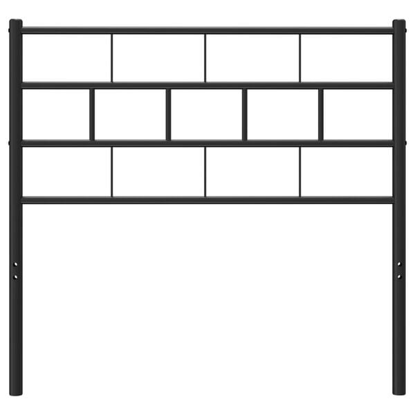 vidaXL Metal Replace Headboard Black 107 cm