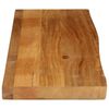 vidaXL Table Top Live Edge 110x30x2.5 cm Solid Wood Mango