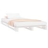 vidaXL Pallet Bed without Mattress White Small Single Solid Wood