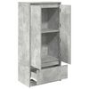vidaXL Cabinet with Drawer Concrete Grey 55.5x34x119.5 cm Engineered Wood