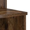 vidaXL Desk with Shelf Smoked Oak 120.5 x 44 x 88.5 cm Engineered Wood