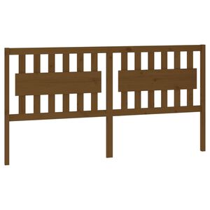 vidaXL Bed Headboard Honey Brown 185.5x4x100 cm Solid Wood Pine