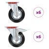 vidaXL 12 pcs Swivel Casters 160 mm