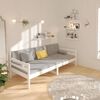 vidaXL Day Bed without Mattress White 80x200cm Solid Wood Pine