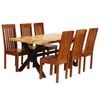 vidaXL Dining Table Set | Wooden Brown