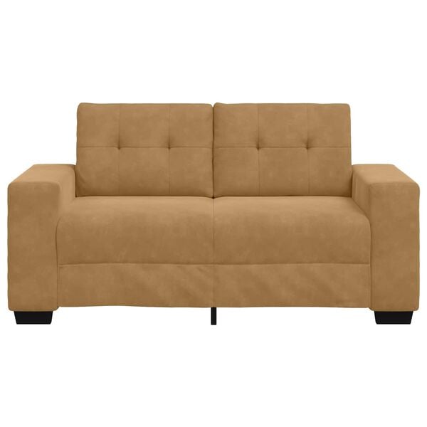 vidaXL Sofa Brown 160 x 77 x 82 cm Fabric