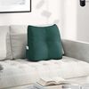 vidaXL Back Pillow Dark Green 45 x 24 x 50 cm Fabric