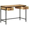 vidaXL Writing Desk Brown 105 x 50 x 75 cm Solid Mango Wood and Metal
