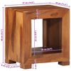 vidaXL Side Table 37x29x40 cm Solid Wood Acacia